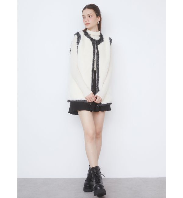 CALNAMUR「REVERSIBLE FUR VEST/リバーシブルファーベスト」|その他|