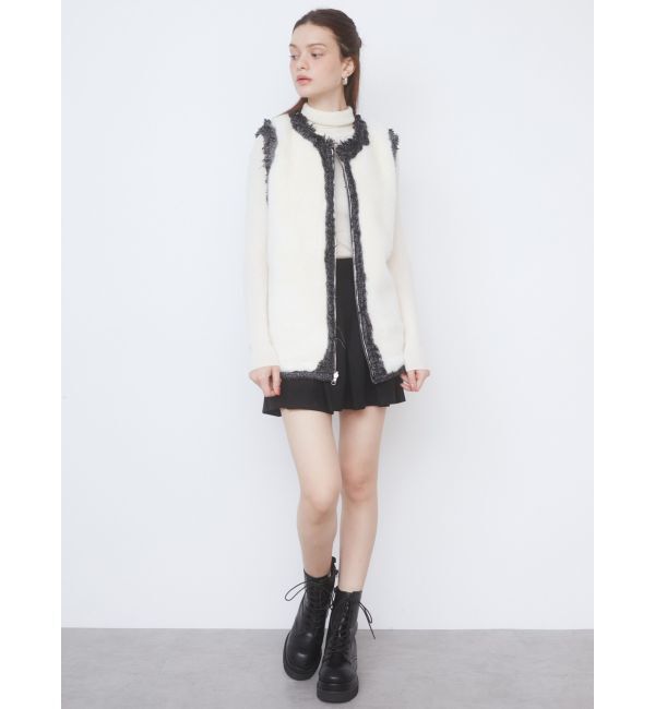 CALNAMUR「REVERSIBLE FUR VEST/リバーシブルファーベスト」|その他|