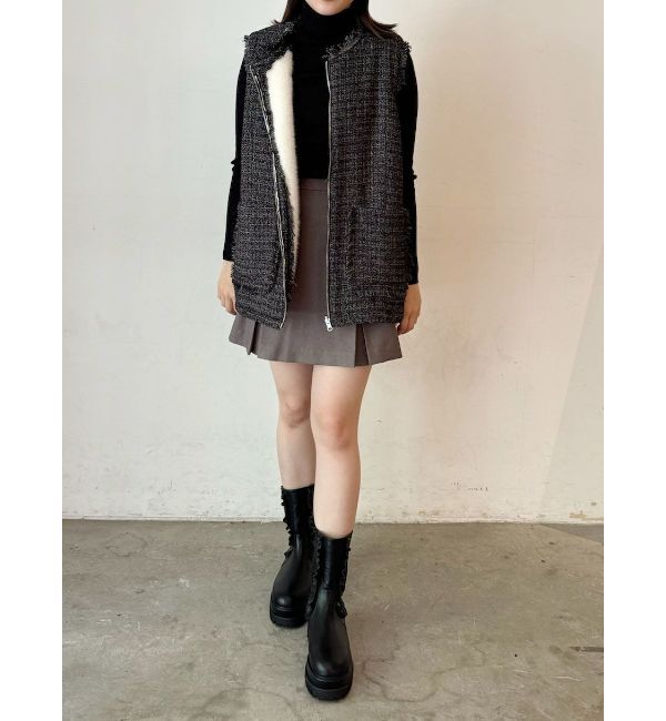 CALNAMUR「REVERSIBLE FUR VEST/リバーシブルファーベスト」|その他|