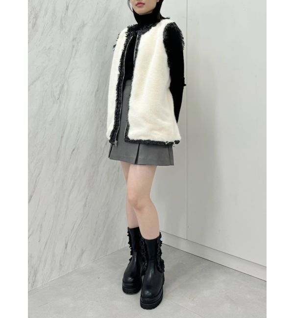 CALNAMUR「REVERSIBLE FUR VEST/リバーシブルファーベスト」|その他|