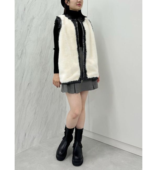 CALNAMUR「REVERSIBLE FUR VEST/リバーシブルファーベスト」|その他|