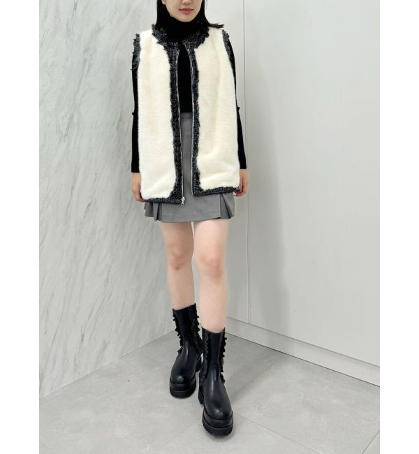 CALNAMUR「REVERSIBLE FUR VEST/リバーシブルファーベスト」|その他|