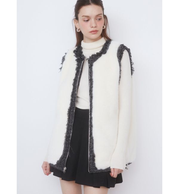 CALNAMUR「REVERSIBLE FUR VEST/リバーシブルファーベスト」|その他|