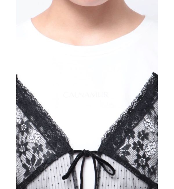 CALNAMUR「TULLE CAMISOLE DRESS/チュールキャミソールドレス」|ワンピース|