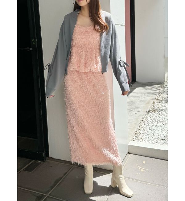 CALNAMUR「FEATHER LIKE TIGHT SK/フェザーライクタイトスカート【セットアップ対応商品】」|スカート|