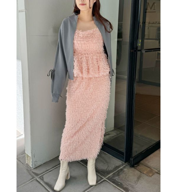 CALNAMUR「FEATHER LIKE TIGHT SK/フェザーライクタイトスカート【セットアップ対応商品】」|スカート|