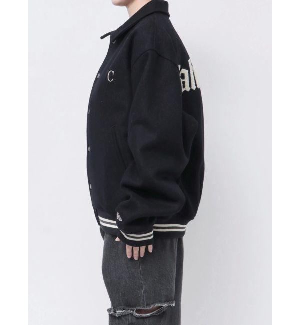 CALNAMUR「＜CALNAMUR&times;NEW ERA＞MELTON VARSITY CALNAMUR」|ブルゾン・スタジャン|