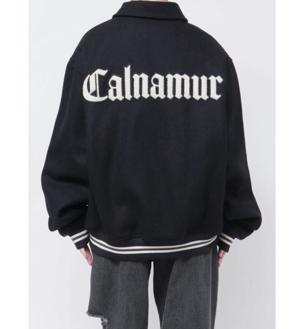 CALNAMUR「＜CALNAMUR&times;NEW ERA＞MELTON VARSITY CALNAMUR」|ブルゾン・スタジャン|