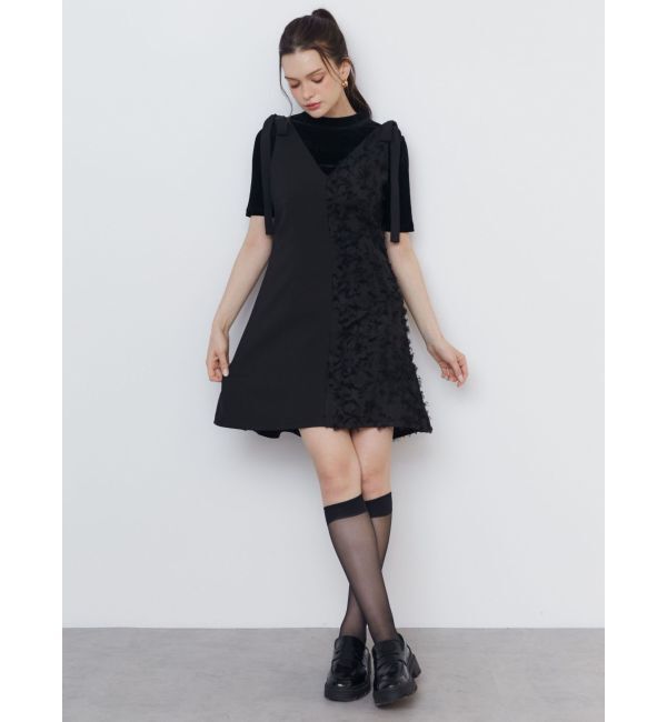 CALNAMUR「RIBBON 2WAY JUMPER OP/リボンWAYジャンパーワンピース」|ワンピース|