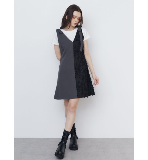 CALNAMUR「RIBBON 2WAY JUMPER OP/リボンWAYジャンパーワンピース」|ワンピース|