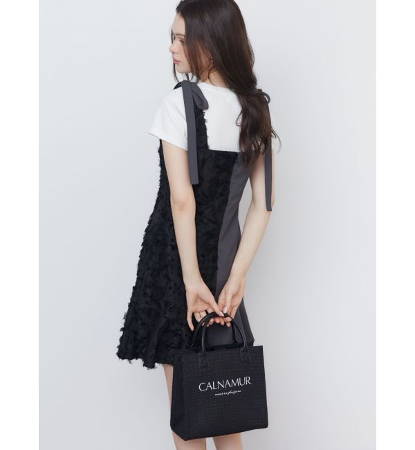 CALNAMUR「RIBBON 2WAY JUMPER OP/リボンWAYジャンパーワンピース」|ワンピース|