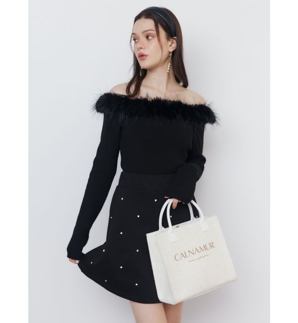 CALNAMUR「TWEED LOGO BAG/ツイードロゴバッグ」|その他|