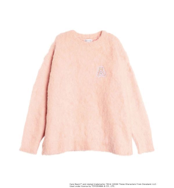 CALNAMUR「【Care Bearsコラボ】EMBLEM BRUSHED BIG KNIT」|ニット・セーター|アイボリー