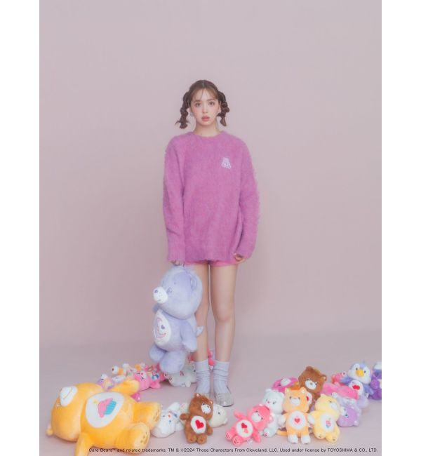 CALNAMUR「【Care Bearsコラボ】EMBLEM BRUSHED BIG KNIT」|ニット・セーター|