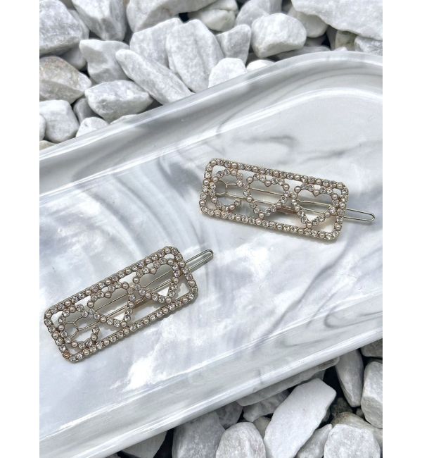 CALNAMUR「HEART BIJOU HAIR PIN/ハートビジューヘアピン」|その他|