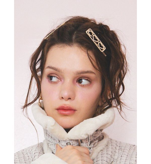 CALNAMUR「HEART BIJOU HAIR PIN/ハートビジューヘアピン」|その他|