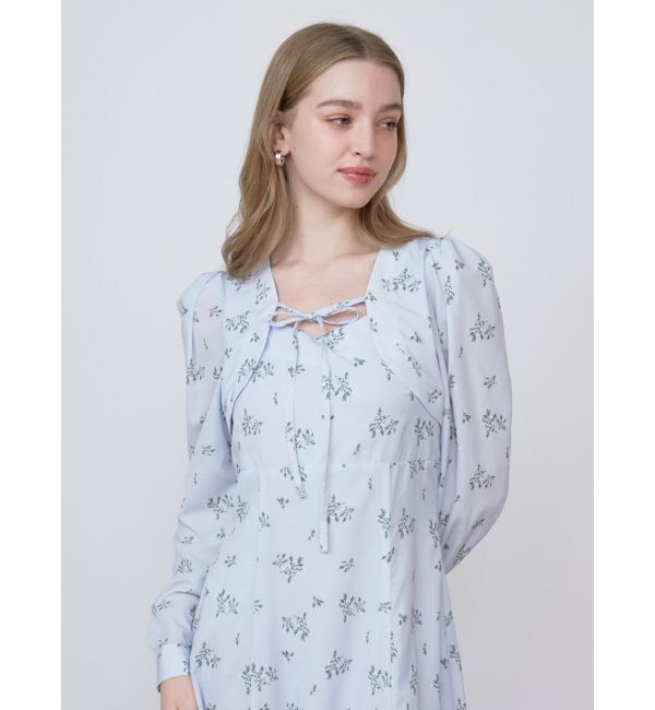 CALNAMUR「FLOWER PRINT FLARE OP/フラワープリントフレアワンピース」|ワンピース|