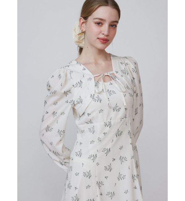 CALNAMUR「FLOWER PRINT FLARE OP/フラワープリントフレアワンピース」|ワンピース|