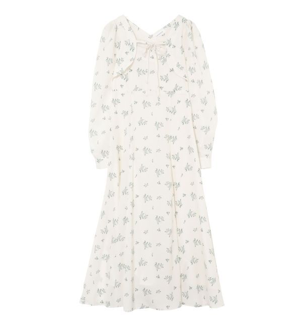 CALNAMUR「FLOWER PRINT FLARE OP/フラワープリントフレアワンピース」|ワンピース|