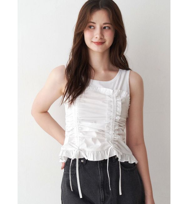 CALNAMUR「フェイクレイヤードビスチェ」|Tシャツ・カットソー|