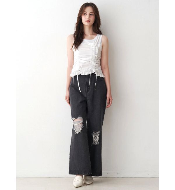 CALNAMUR「フェイクレイヤードビスチェ」|Tシャツ・カットソー|