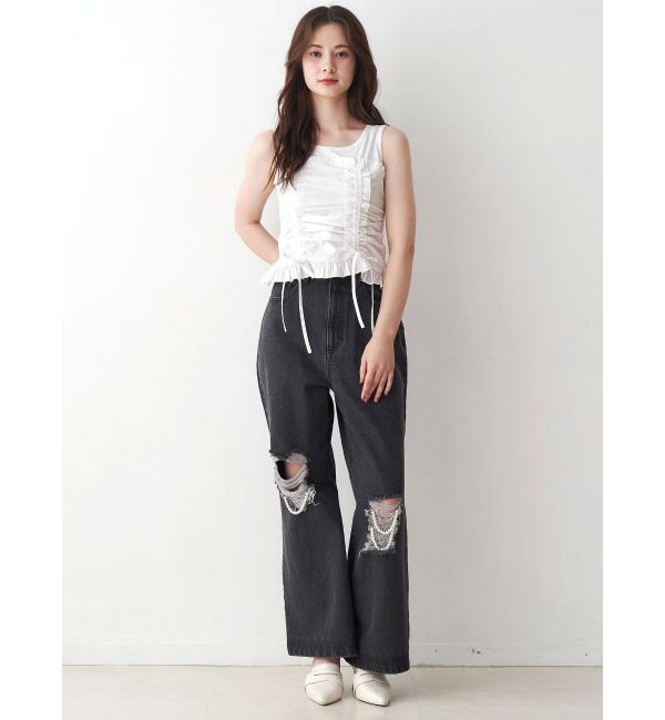 CALNAMUR「フェイクレイヤードビスチェ」|Tシャツ・カットソー|