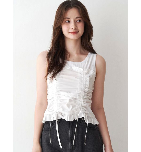 CALNAMUR「フェイクレイヤードビスチェ」|Tシャツ・カットソー|