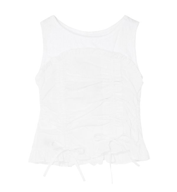 CALNAMUR「フェイクレイヤードビスチェ」|Tシャツ・カットソー|