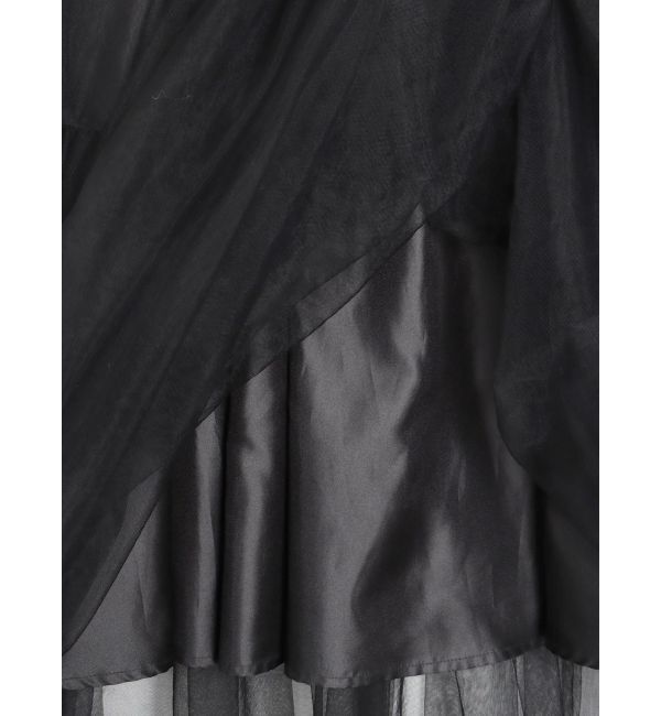 CALNAMUR「サイドライン&リボンチュールスカート」|スカート|