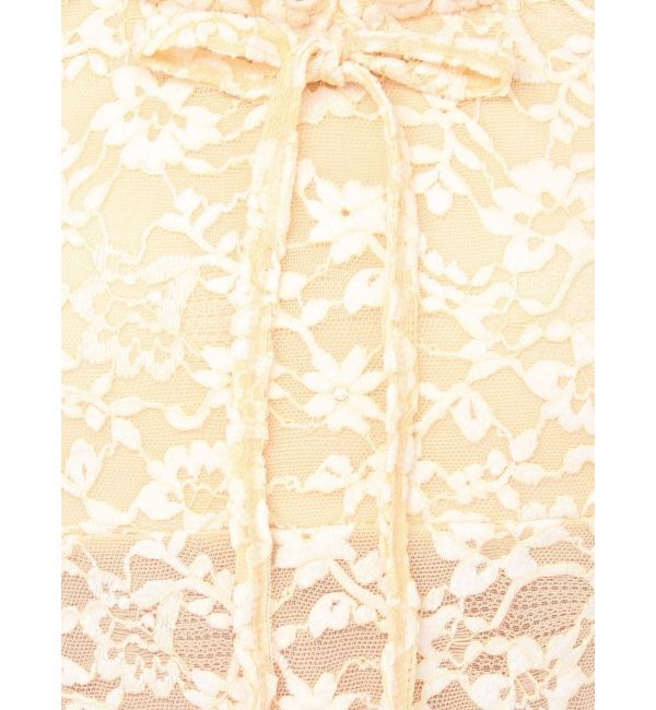 CALNAMUR「ピーチレースパットイントップス」|Tシャツ・カットソー|