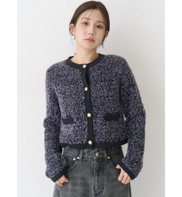 CALNAMUR「ファンシーヤーンクラシカルニットカーディガン」|Tシャツ・カットソー|