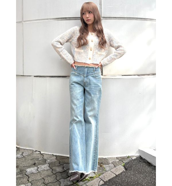 CALNAMUR「ファンシーヤーンクラシカルニットカーディガン」|Tシャツ・カットソー|