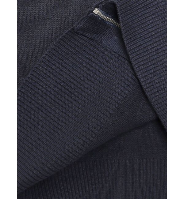 CALNAMUR「フロントジップビジューニットカーディガン」|カーディガン|