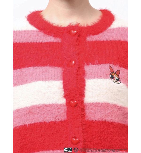 CALNAMUR「【パワーパフ ガールズ】カラーボーダーニットカーデ」|カーディガン|