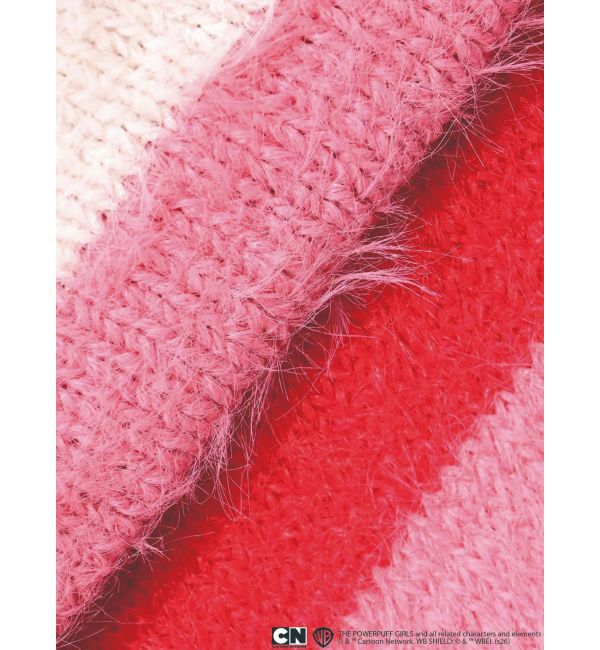 CALNAMUR「【パワーパフ ガールズ】カラーボーダーニットカーデ」|カーディガン|