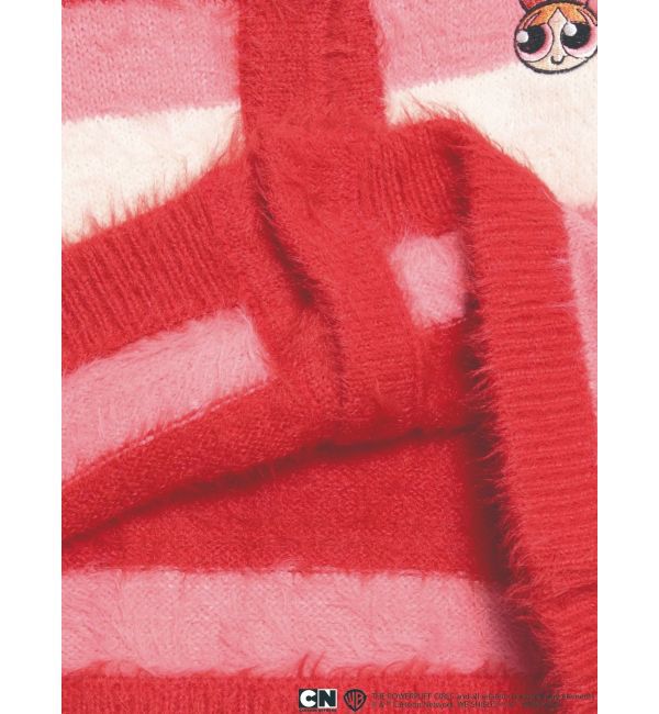 CALNAMUR「【パワーパフ ガールズ】カラーボーダーニットカーデ」|カーディガン|