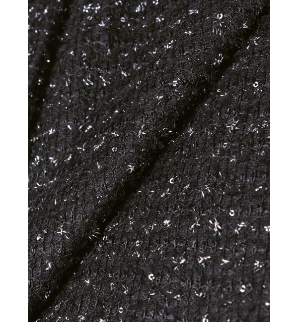 CALNAMUR「カットラメツイードラップ調スカート」|スカート|