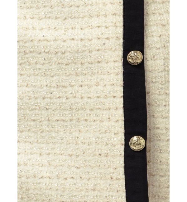 CALNAMUR「カットラメツイードラップ調スカート」|スカート|