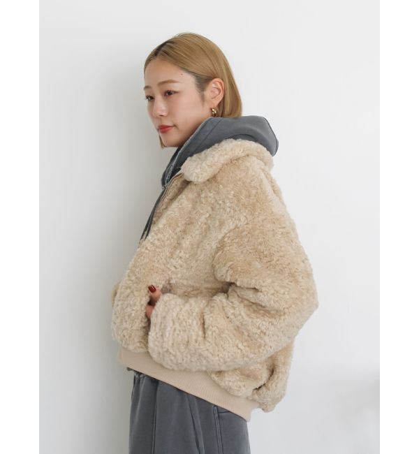 Ungrid「ボアショートブルゾン」|ブルゾン・スタジャン|