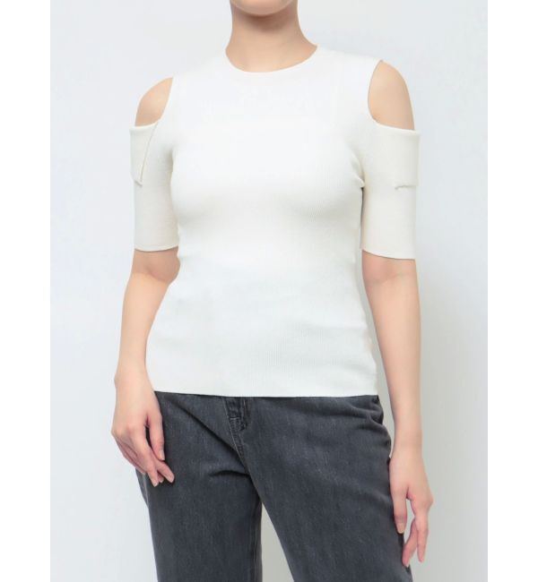 LAGUNAMOON「オリカエシスリーブニットプルオーバー」|ニット・セーター|