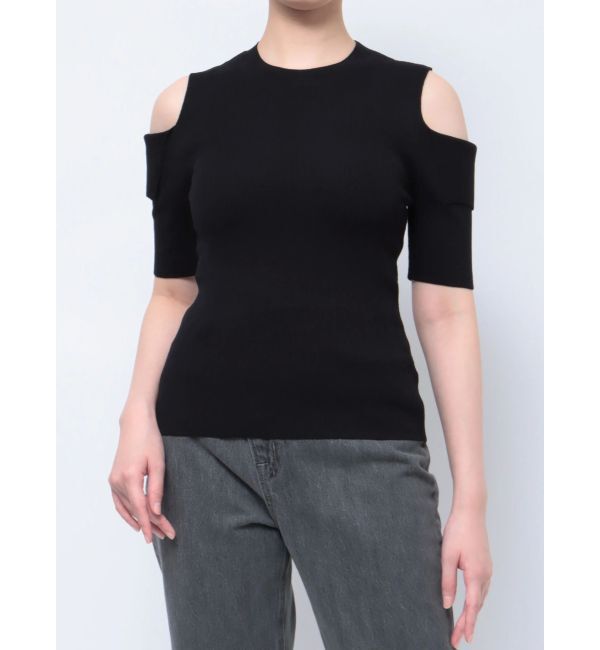 LAGUNAMOON「オリカエシスリーブニットプルオーバー」|ニット・セーター|