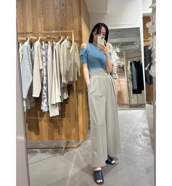 LAGUNAMOON「オリカエシスリーブニットプルオーバー」|ニット・セーター|