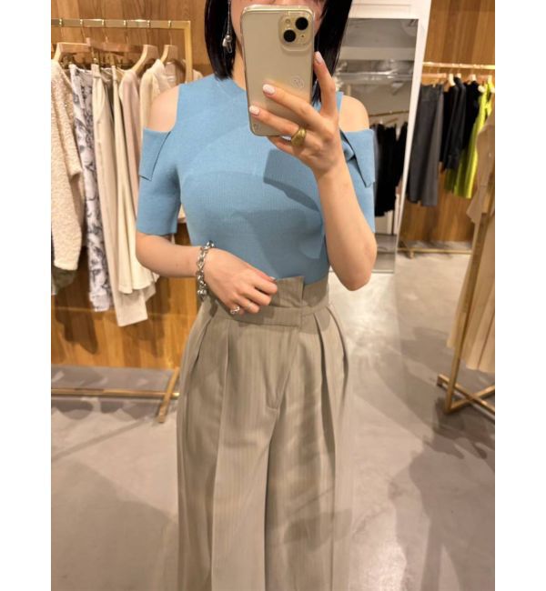 LAGUNAMOON「オリカエシスリーブニットプルオーバー」|ニット・セーター|