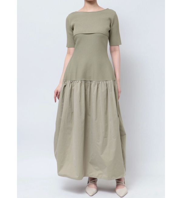 LAGUNAMOON「ドッキングフォルムレイヤードニットワンピース」|ワンピース|