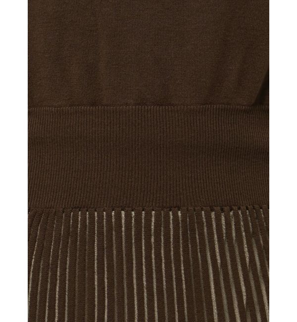 LAGUNAMOON「シアーパターンニットワンピース」|ワンピース|