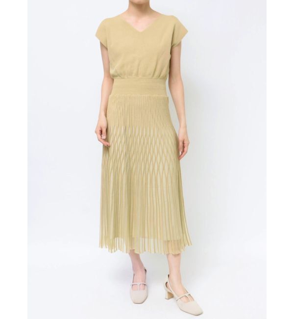 LAGUNAMOON「シアーパターンニットワンピース」|ワンピース|