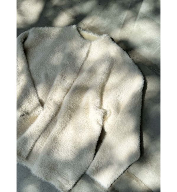 LAGUNAMOON「ミニシャギーセッケツニットカーディガン」|カーディガン|