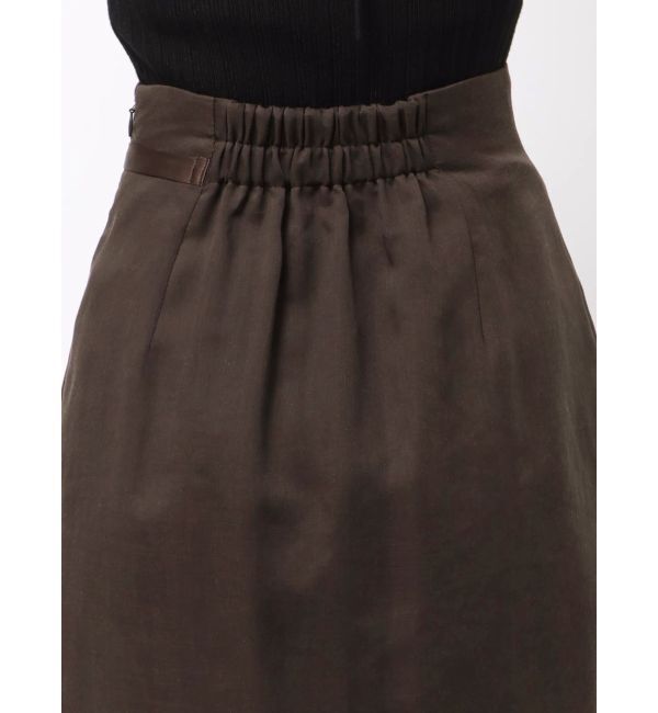 LAGUNAMOON「サテンパイピングシアーIラインスカート」|スカート|
