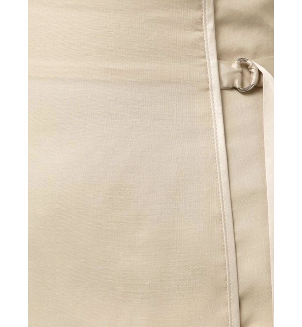 LAGUNAMOON「サテンパイピングシアーIラインスカート」|スカート|