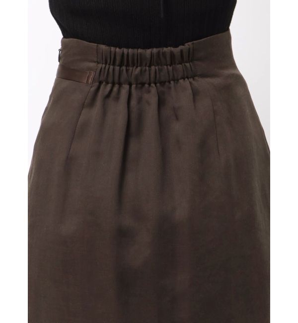 LAGUNAMOON「サテンパイピングシアーIラインスカート」|スカート|